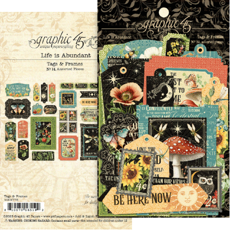 Graphic 45 - Life is Abundant Tags & Frames