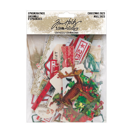 Idea-Ology - Tim Holtz Ephemera Pack / Christmas 2023