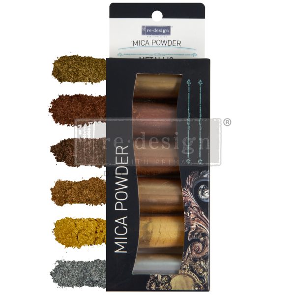 Re-Design with Prima - Decor Mica Powder Set – Metallic – 6 colors x 5g each