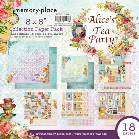 Memory Place - Alice's Tea Party 8x8 Inch Paper Pack