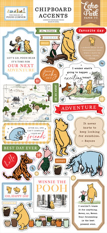 Echo Park - The House At Pooh Corner Chipboard Accents