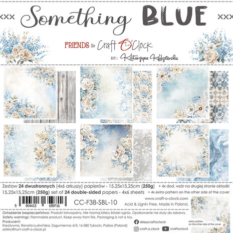 Craft O'Clock - Something Blue 6x6 Inch Paper Set