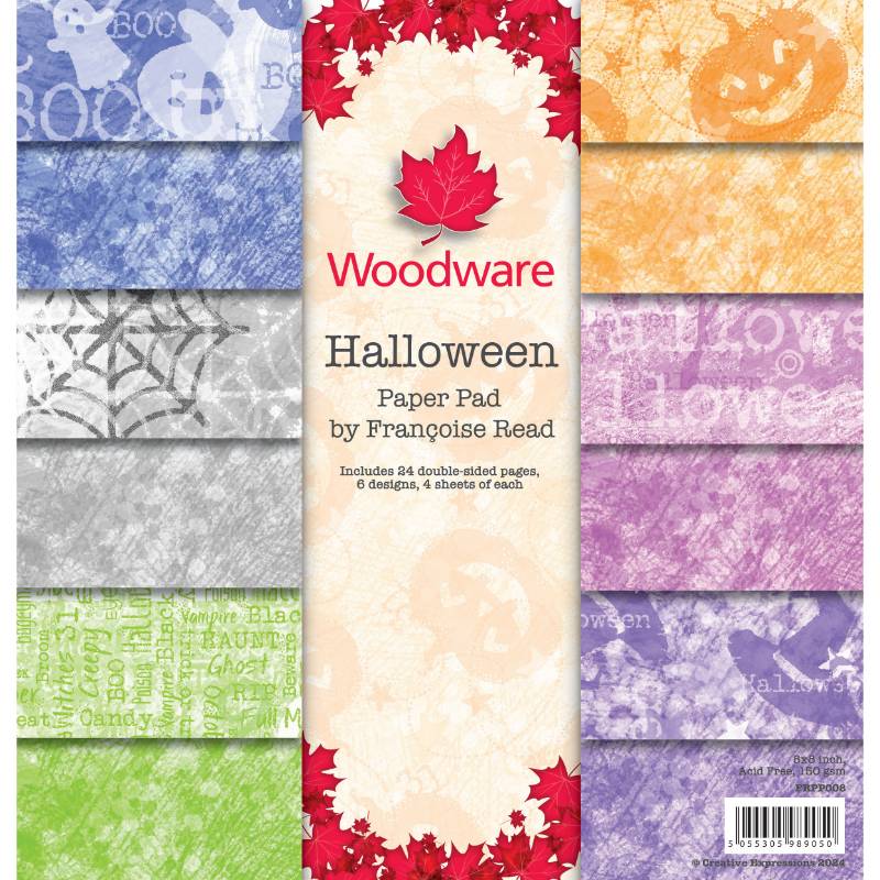 Woodware Francoise Read Halloween 8 in x 8 in Paper Pad