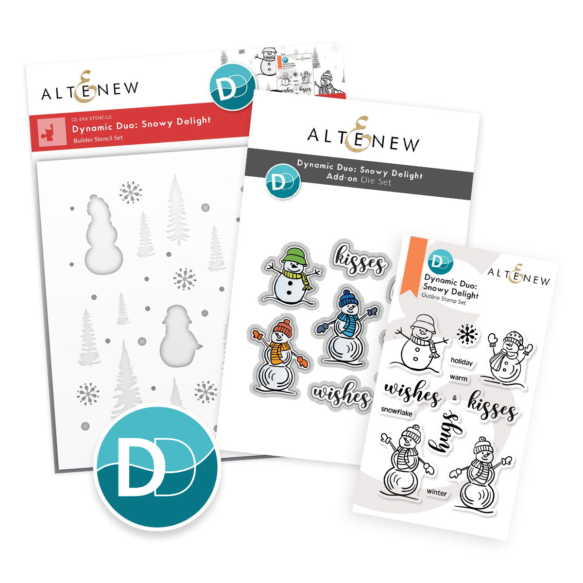 Altenew -  Dynamic Duo: Snowy Delight & Add-on Die Bundle