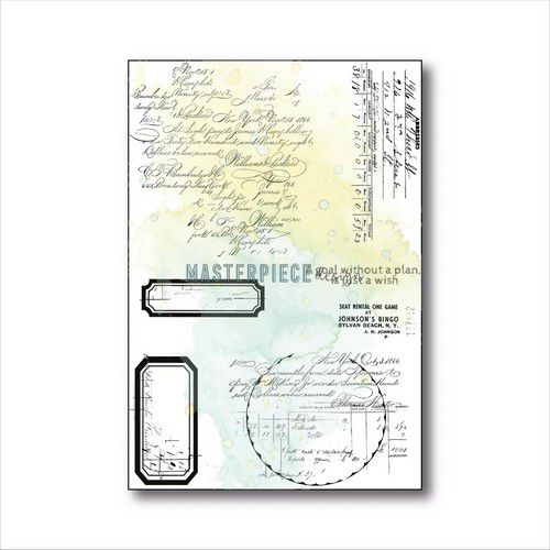 Masterpiece Clear Stempelset - Curvy Letters 4x6