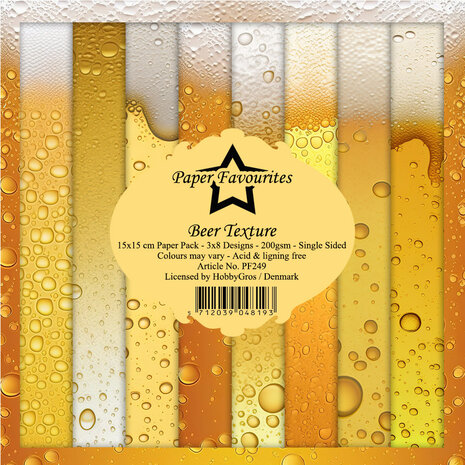 Paper Favourites - Beer Texture 6x6 Inch Paper Pack