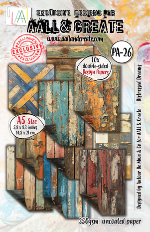 AALL & Create - Timber Tints A5 Design Paper Distressed Dreams