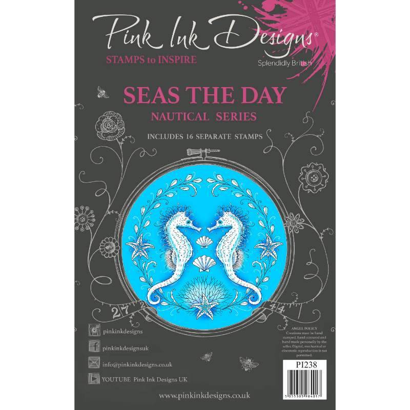 Pink Ink Designs Seas The Day 6 in x 8 in Clear Stamp Set