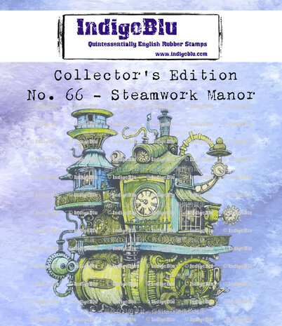 IndigoBlu - Collectors Edition no.66 Steamwork Manor Rubber Stamps 