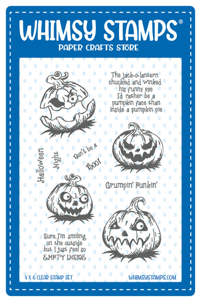 Whimsy Stamps - Grumpin Punkins Clear Stamps