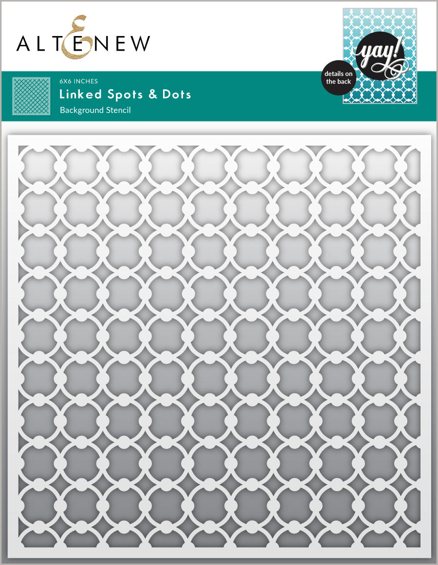 Altenew - Linked Spots & Dots Background Stencil 