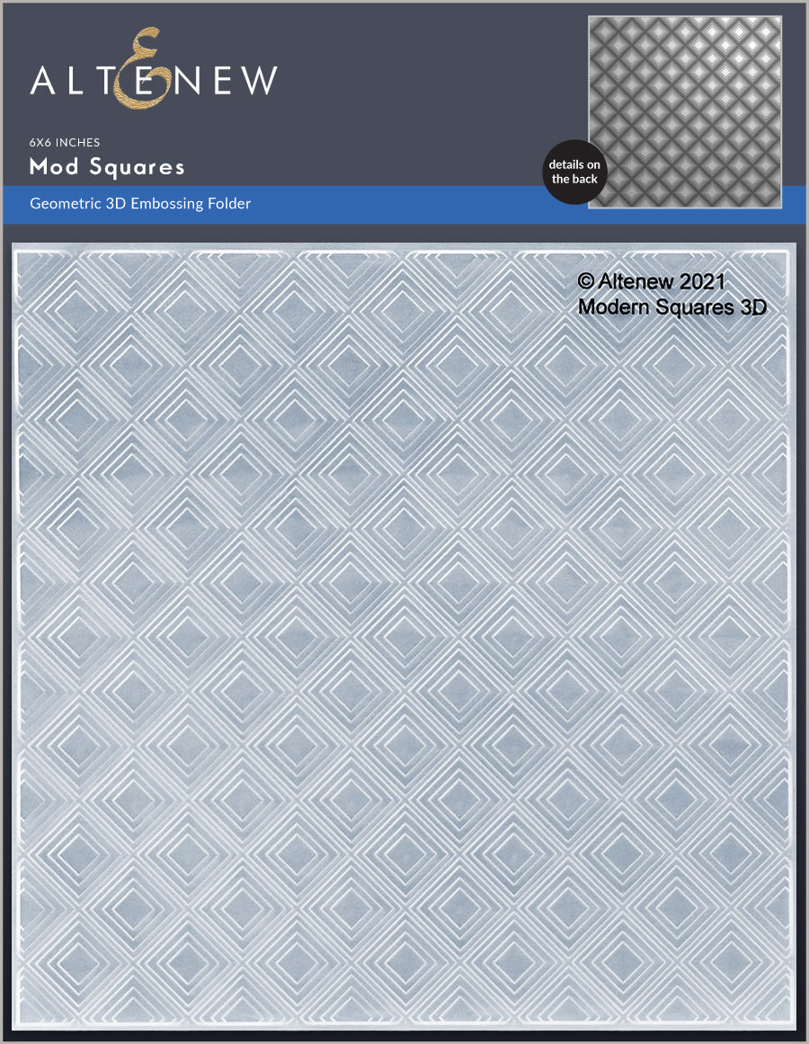 Altenew - Mod Squares 3D Embossing Folder