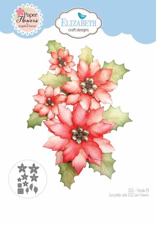 Elizabeth Craft  -  Joyous Christmas Dies Florals 29