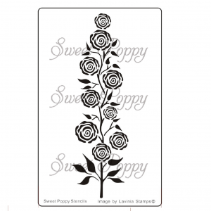 Sweet Poppy Stencil: Rose Tree