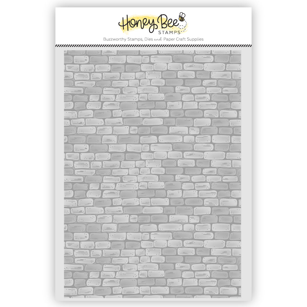 Honey Bee - Rustic Brick Wall - 3D Embossing Folder