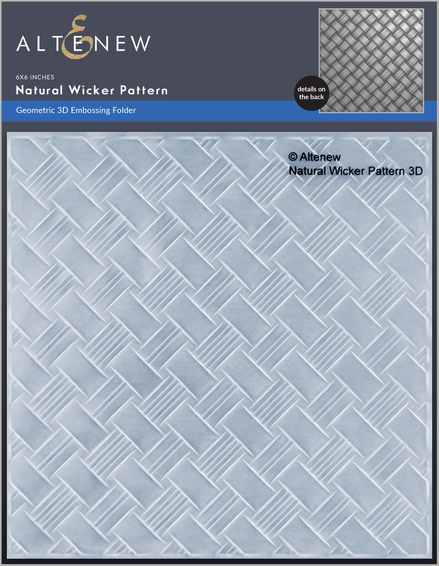 Altenew - Natural Wicker Pattern 3D Embossing Folder