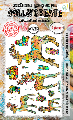 AALL & Create - Stamp Set A6 Angelic Deer Guardians