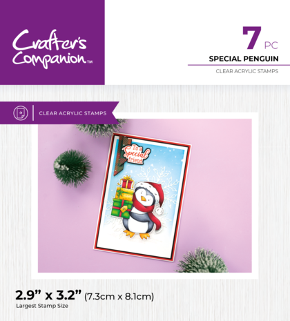 CC - Cute Christmas Characters Clear Stamp Special Penguin