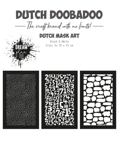 Dutch Mask Art - Dutch Mask Art A5 Black & White Dream Plan Do