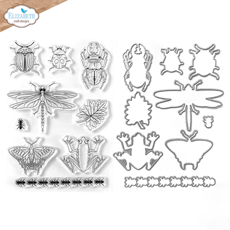 Elizabeth Craft Designs - Sunny Days Stamp & Die Set Beetles and Bugs