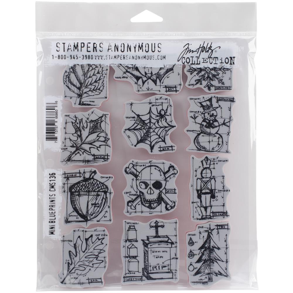 Tim Holtz Cling Stamps - Laboratory