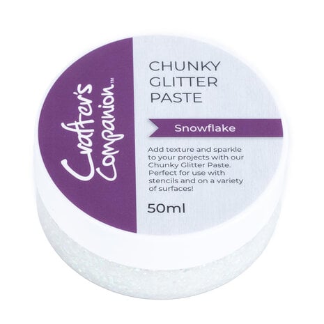 Crafters Companion - Chunky Glitter Paste Snowflake 50ml