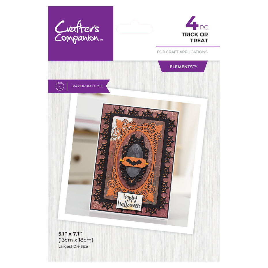 Crafters Companion - Frame Create a Card Dies Trick or Treat