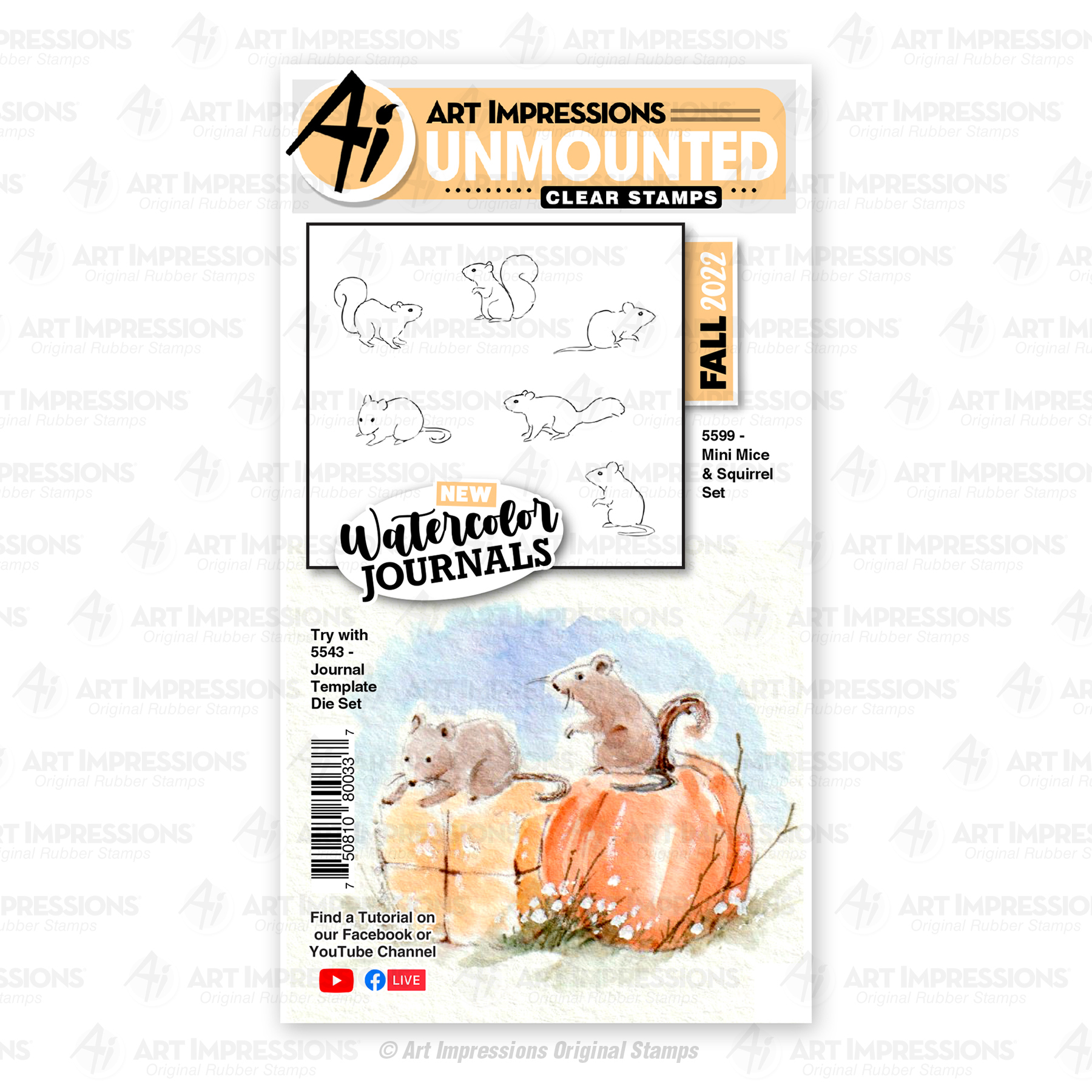 Art Impressions - Mini Mice & Squirrel Set