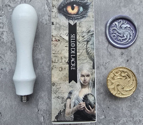 Bellaluna Crafts Mother of Dragons Wax Seal Stamps with Handle