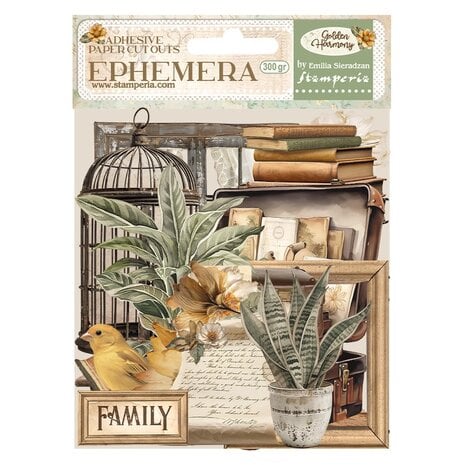 Stamperia - Golden Harmony Ephemera (35pcs)