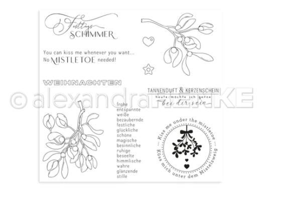 Alexandra Renke -  Clear Stamp 'Mistel-Liebe'