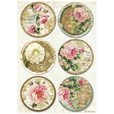 Stamperia - Precious A4 Rice Paper Rounds (6pcs)