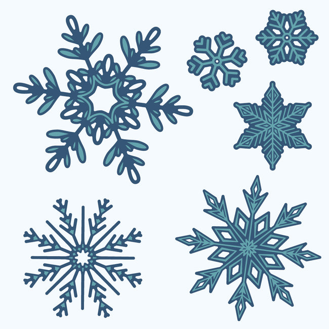 Honey Bee - Lovely Layers: Large Snowflakes - Honey Cuts