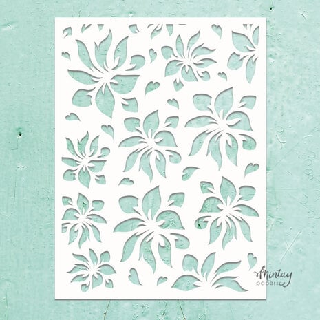 Mintay - Kreativa Stencil 6x8 Inch Hibiscus