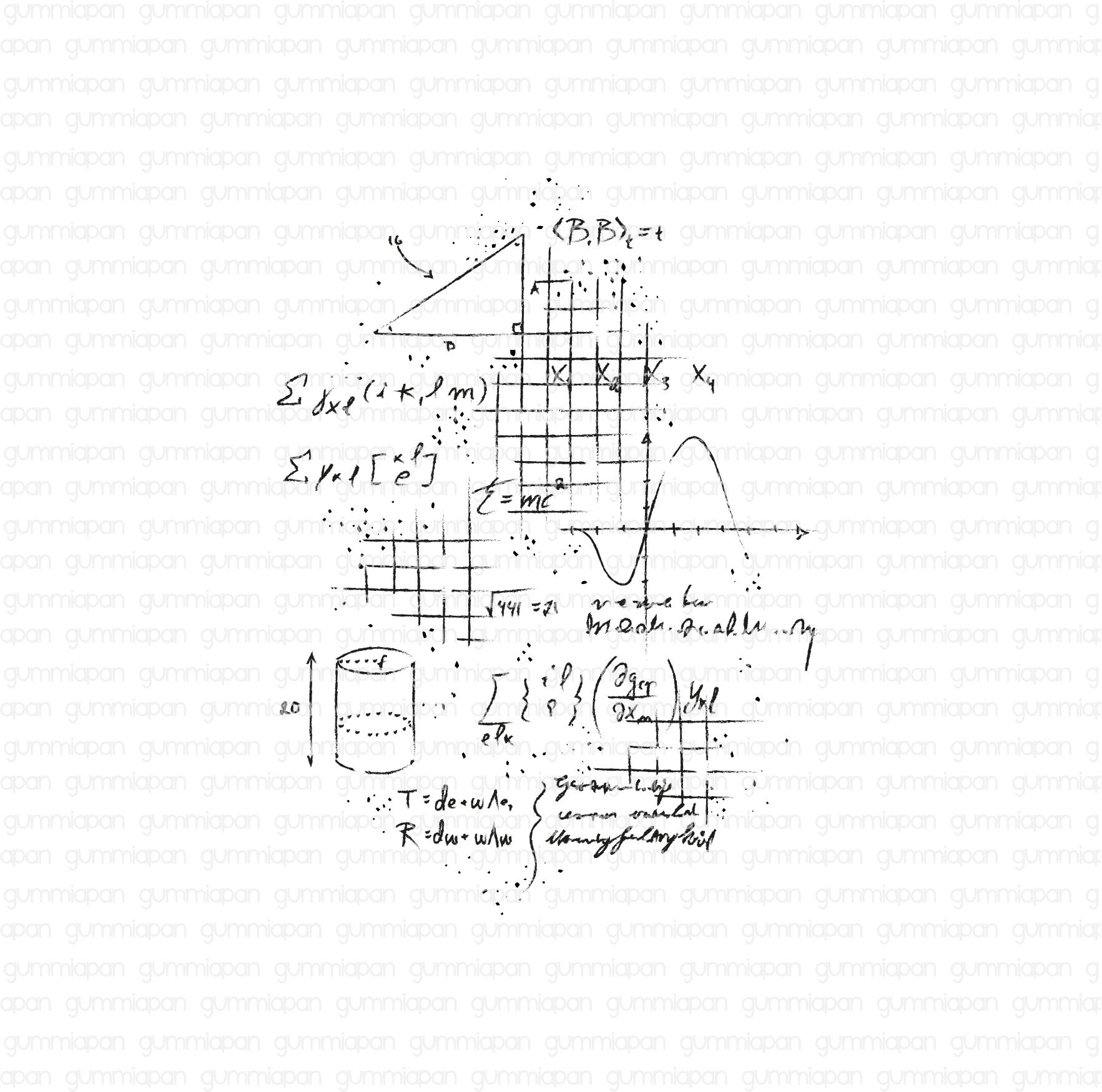 Gummiapan - Background mathematics