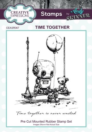 Creative Expressions Andy Skinner Pre-Cut Rubber Stamp Botology Time Together