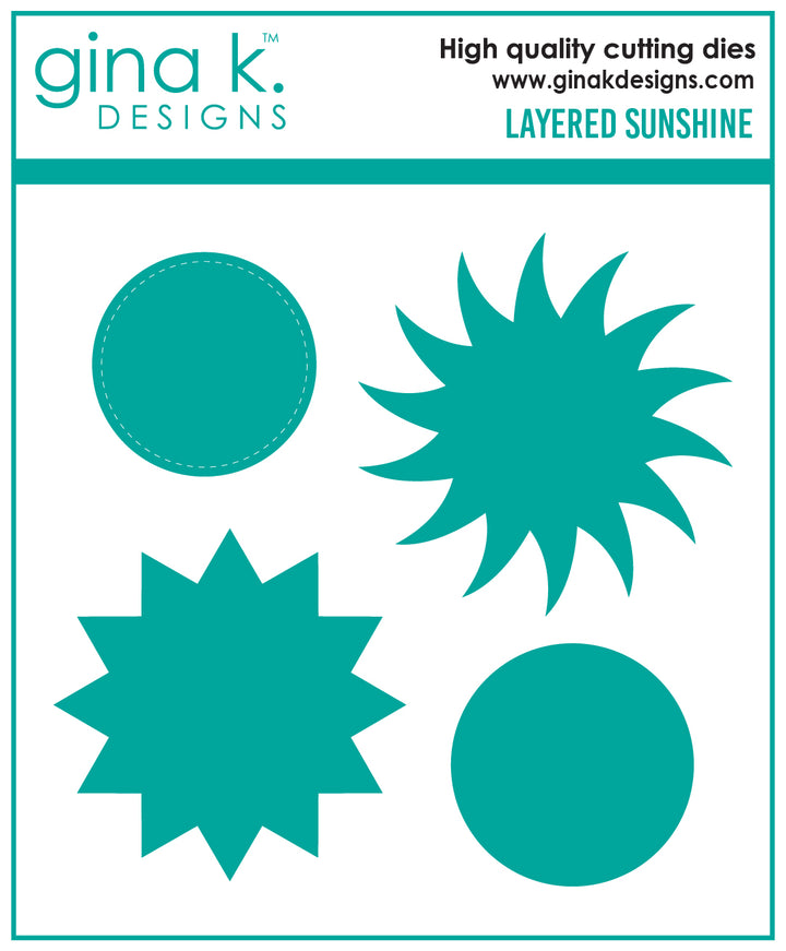 Gina K Designs - DIE- Layered Sunshine