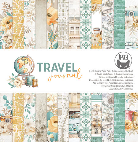 Piatek13 - Travel Journal 12x12 Inch Paper Pad