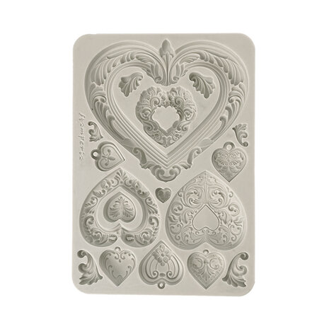 Stamperia - Hearts A5 Silicon Mould