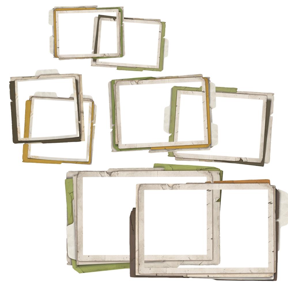 49 And Market Chipboard Set -  Vintage Orchard Stacked Frames 