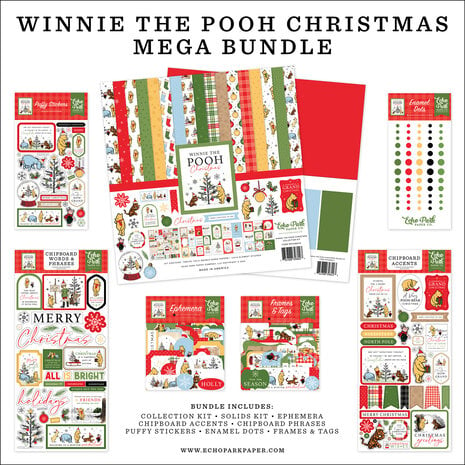 Echo Park - Winnie The Pooh Christmas Mega Bundle