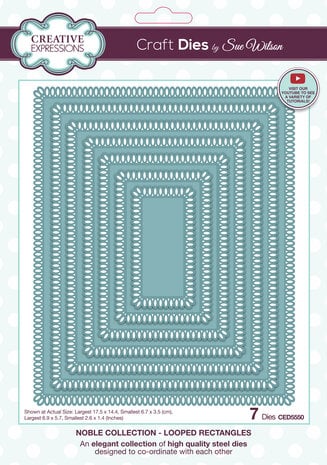 Creative Expressions Sue Wilson Craft Die Noble Looped Rectangles