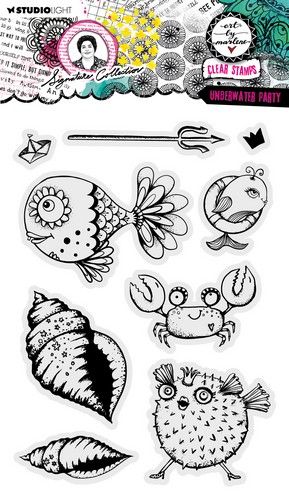 Studio Light Clear Stamp Underwater party Signature Coll. nr.649