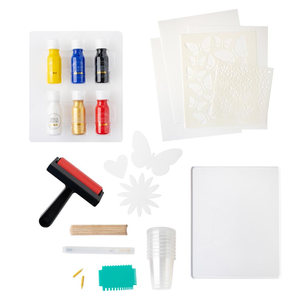 Vicki Boutin Mixed Media Gel Plate Starter Kit - 71 Pieces