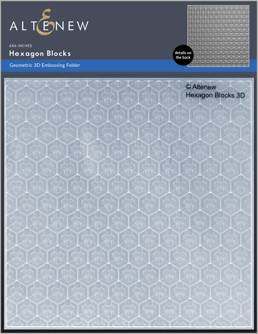 Altenew - Hexagon Blocks 3D Embossing Folder 