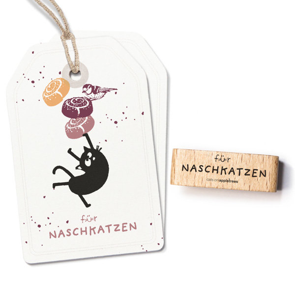 cats on appletrees - Stempel Für Naschkatzen