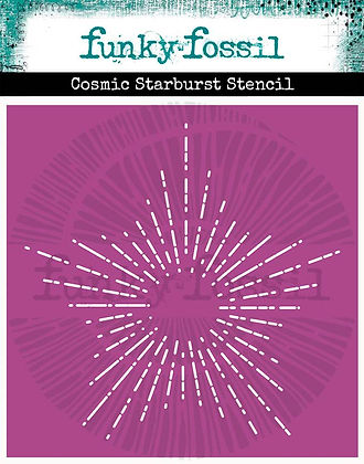 Funky Fossil - Cosmic Starburst Stencil by Nuneka