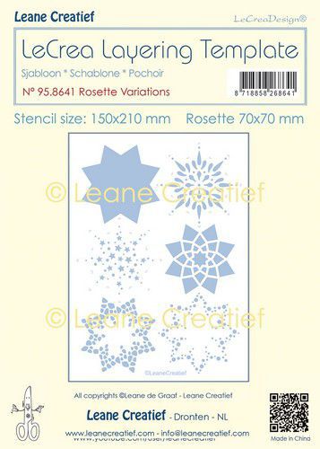 LeCrea – Schablonen-Rosetten-Variationen