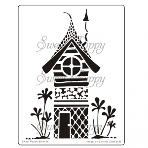 Sweet Poppy Stencil: Fairy Zen House