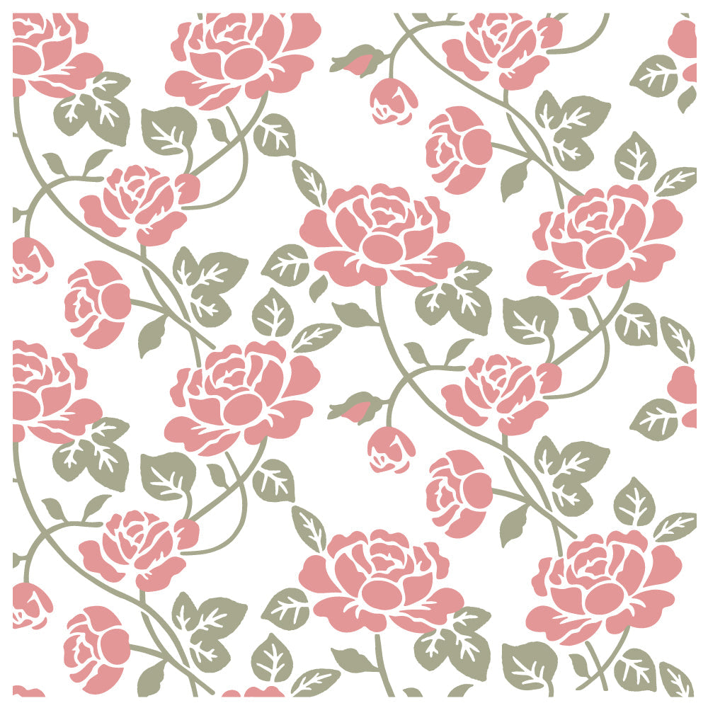 Honey Bee - Climbing Rose - Set Of 2 Layering Background Stencils